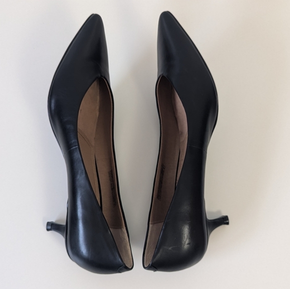 Vionic Black Leather Pointed Toe Heels Women's 9.5 - Picture 9 of 11